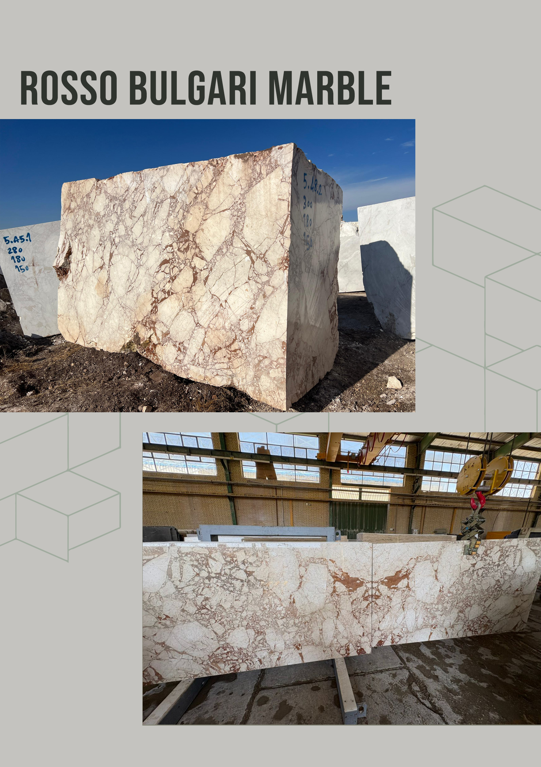 Russo Bulgari marble white marble beige marble Rosso marble marble